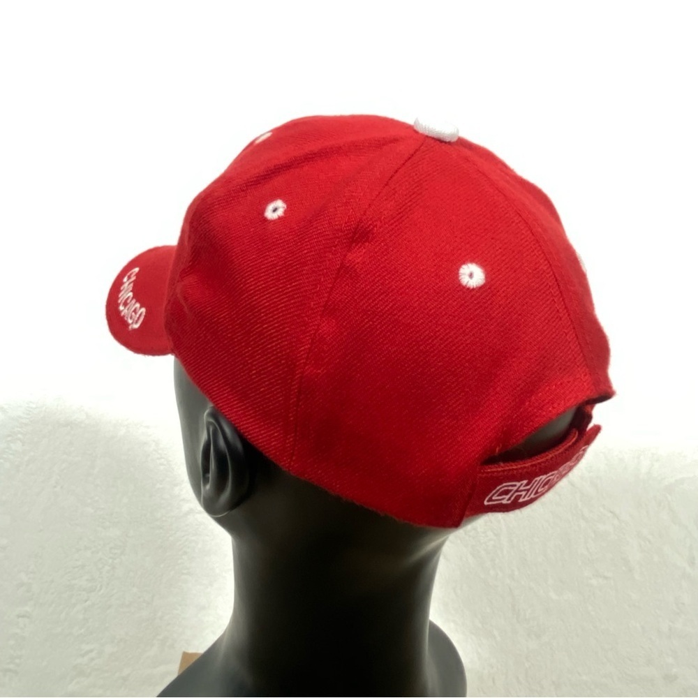 City Of Chicago Baseball Cap Hat Red White One Size Fits All - Picture 4 of 11